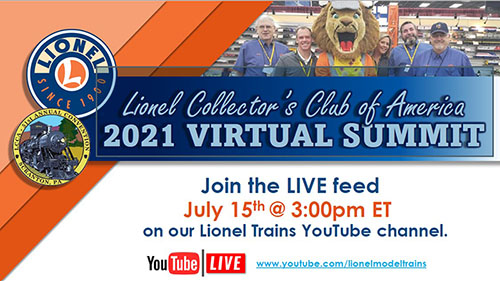 Replay Lionel's July 15, 2021 Virtual Online summit for LCCA Members